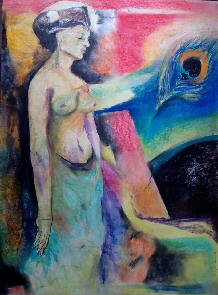 Portrait painting by Swagata Bose